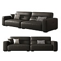 Double sofa 3d model