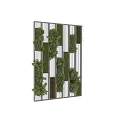 Vertical Green Plant Wall Interior Design With Lush Various Plants And Natural Decor Elements