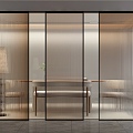 Glass partition 3d model