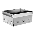 Stainless Steel Rectangular Kitchen Appliance Component With Mounting Holes Structure Design 3d model
