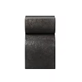 Modern Textured Black Geometric Side Table for Living Room Accent Furniture