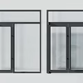 Modern Window Design Collection With Black Frames Clear Glass And Various Structures 3d model
