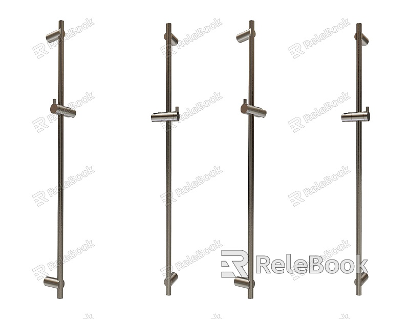 Modern bathroom slide rail bathroom stainless steel slide rail stainless steel metal slide rail shower slide rail hardware components model