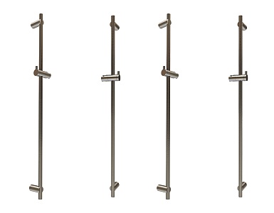 Modern bathroom slide rail bathroom stainless steel slide rail stainless steel metal slide rail shower slide rail hardware components 3d model