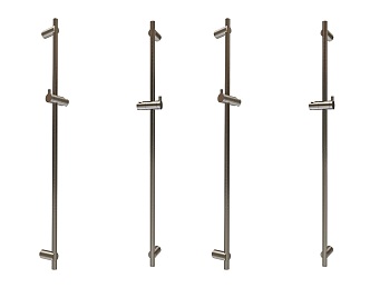 Modern bathroom slide rail bathroom stainless steel slide rail stainless steel metal slide rail shower slide rail hardware components 3d model