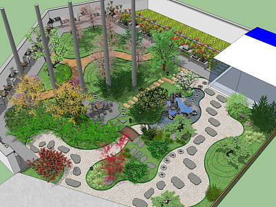 Modern Garden model