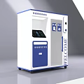 Smart Machine Vending Kiosk With Touch Screen Display And Self Service Interface 3d model