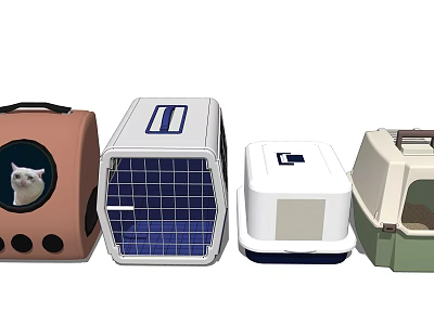 Modern Pet Cage Pet Bag 3d model Modern Pet Cage Pet Bag 3d model