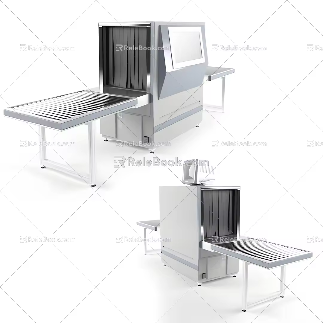 Security machine scanner instrument 3d model