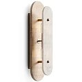 Modern Minimalist Wall Sconce With Marble Body And Metal Accents For Home Interior