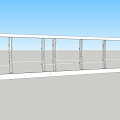 Modern Railing 3d model