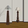 Floor lamp combination 3d model