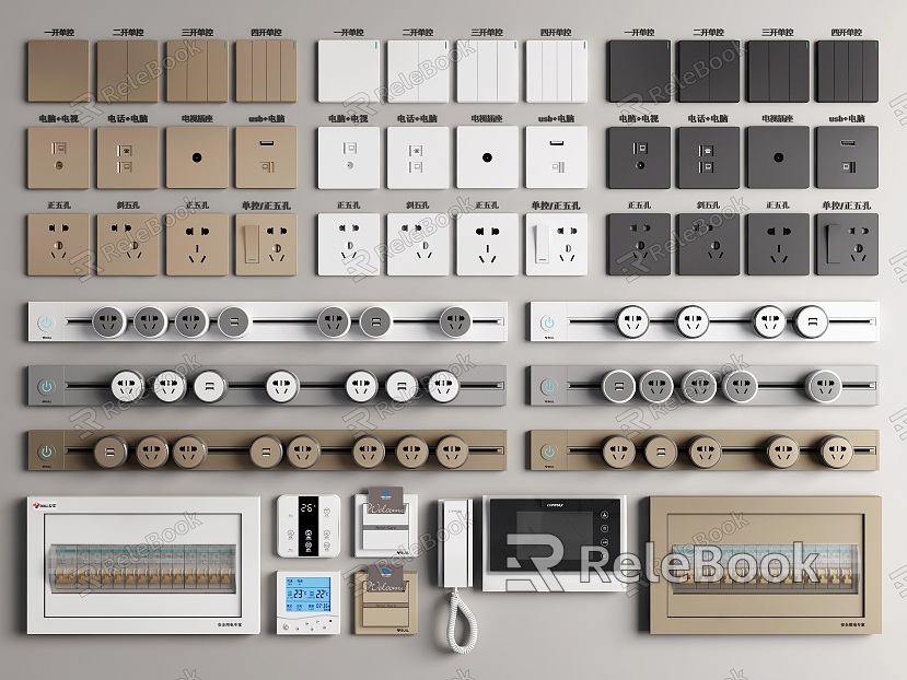 Modern Switch Switch Socket Panel model