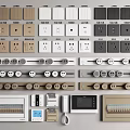 Modern Switch Socket Panel 3d model