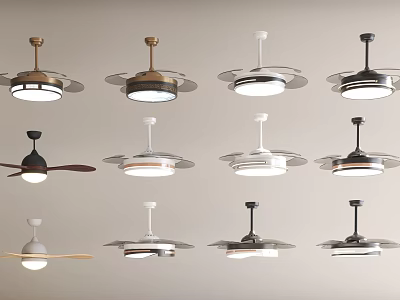 Diverse Chandelier Collection With Modern Styles Gold White Black Colors And Unique Designs 3d model