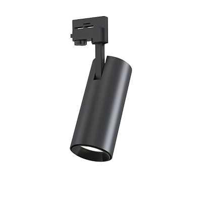 Modern Black Track Spotlight with Sleek Cylindrical Design for Home Interior Lighting 3d model