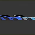 Futuristic Concept Cars With Sleek Design White And Blue Colors Glowing Accents