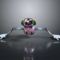 Robot Assistant Small Robot Butler Robot Butler Figure Game Figure 3d model