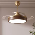 Elegant Modern Chandelier With Wooden Brass Frame And Warm Light For Interior Decor