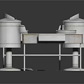 Stainless Steel Buffet Warming Trays with Food Items and White Lids