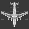 APROSPOT Silver Blue Livery Passenger Plane With Red Tail Logo And Four Engines In Flight