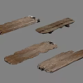 Rustic Wooden Console Table With Natural Texture And Worn Details For Home Decor