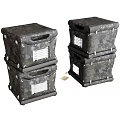 Stacked Camouflage Container Buildings With Vents And Metal Frames Design