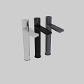 Modern Polished Chrome Bathroom Faucet with Mesh Filter and Sleek Spout
