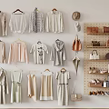 Stylish Women's Clothing Collection Featuring Dresses Coats Tops And Accessories Like Bags Hats Shoes