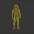 Blue Green Astronaut Spacesuit Design Featuring Helmet Gloves And Boots