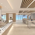 Spacious Digital Store Interior With Display Counters Smartphones Sofa Seating And Bright Lighting