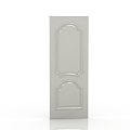 European-style solid wood door 3d model