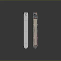 3D Model Design of Cargo Ships With White Green Red Hull and Long Deck