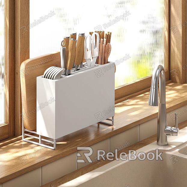 Modern Chopping Board Rack Knife Rack Chopping Board Rack model