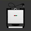 Stainless Steel Sandwich Maker With Red Green Indicator Lights For Kitchen Use