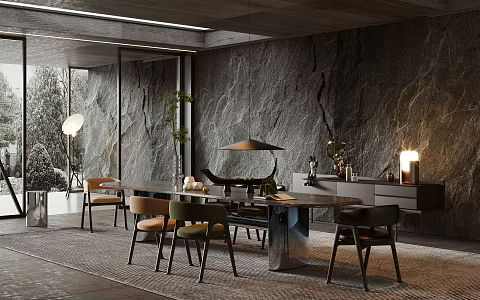 Modern Restaurant Home Restaurant 3d model
