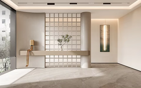 Modern Entrance 3d model
