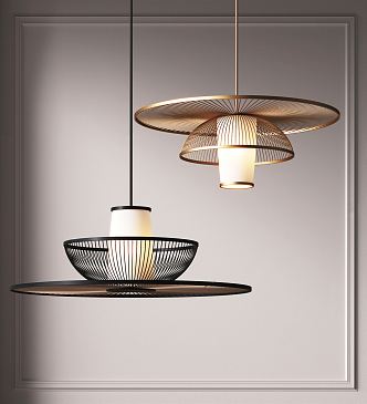 Modern chandelier 3d model