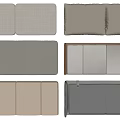 Upholstered Wall Panels In Various Styles With Neutral Tones And Textured Patterns