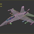 Modern Fighter Fighter Next Generation Aircraft 3d model