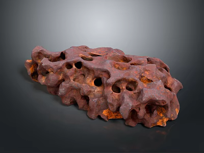 Realistic style meteorite rock meteorite rock geology mineral space stone stargate geomorphology geological structure universe natural landscape rock block 3d model