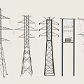 Different Types of Electrical Transmission Towers and Utility Poles Structural Design
