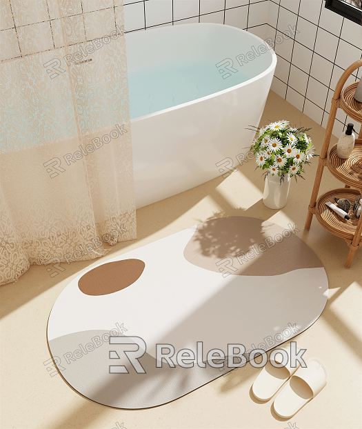 modern bathtub cream model