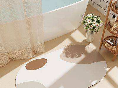 modern bathtub cream model