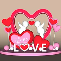 Romantic Heart Shaped Photo Spot With Angels Love Decorations And 3D Letters
