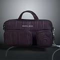 MAINS SHOP Purple Handbag With Multiple Pockets Hand Strap And Chain Detail