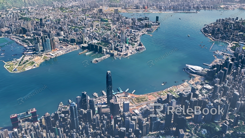 Hong Kong's panoramic view of Victoria Harbour's Tai Ping Shan model