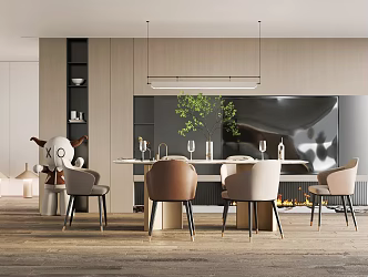 Modern Restaurant 3d model