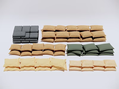 Flood-proof Sandbag Waterproof Bag 3d model