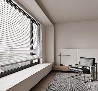 modern venetian blinds curtain 3d model